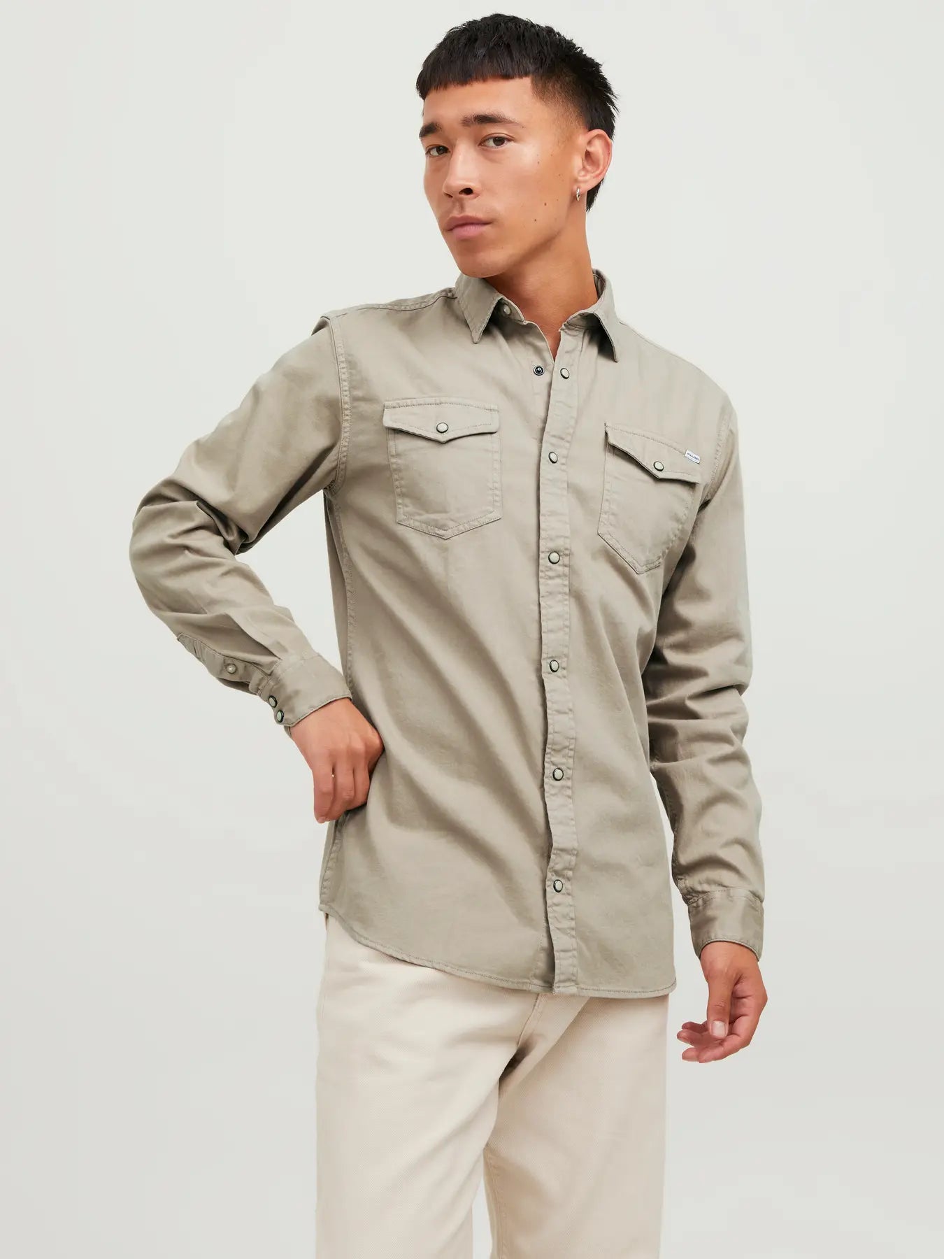 Jack & Jones uomo camicia Sheridan 12138115 Crokery