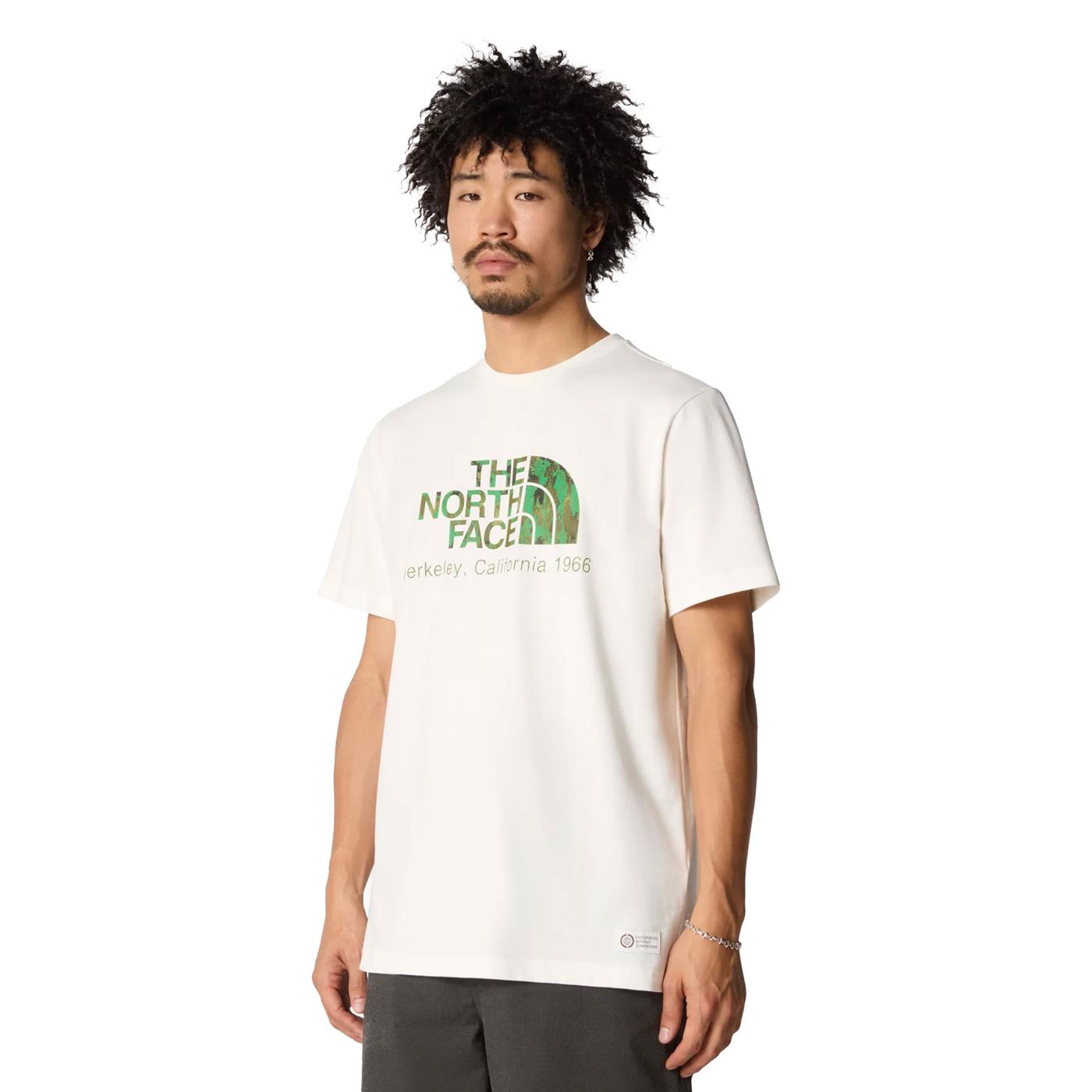The North Face uomo t-shirt Berkeley California NF0A87U5Y1O1 Panna