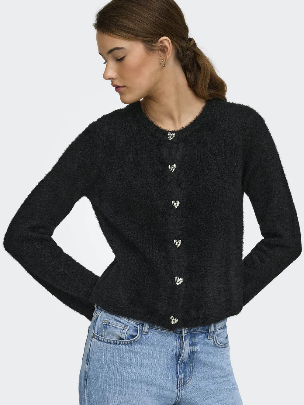 Only cardigan KERRY 15374812 Bracken Silver He