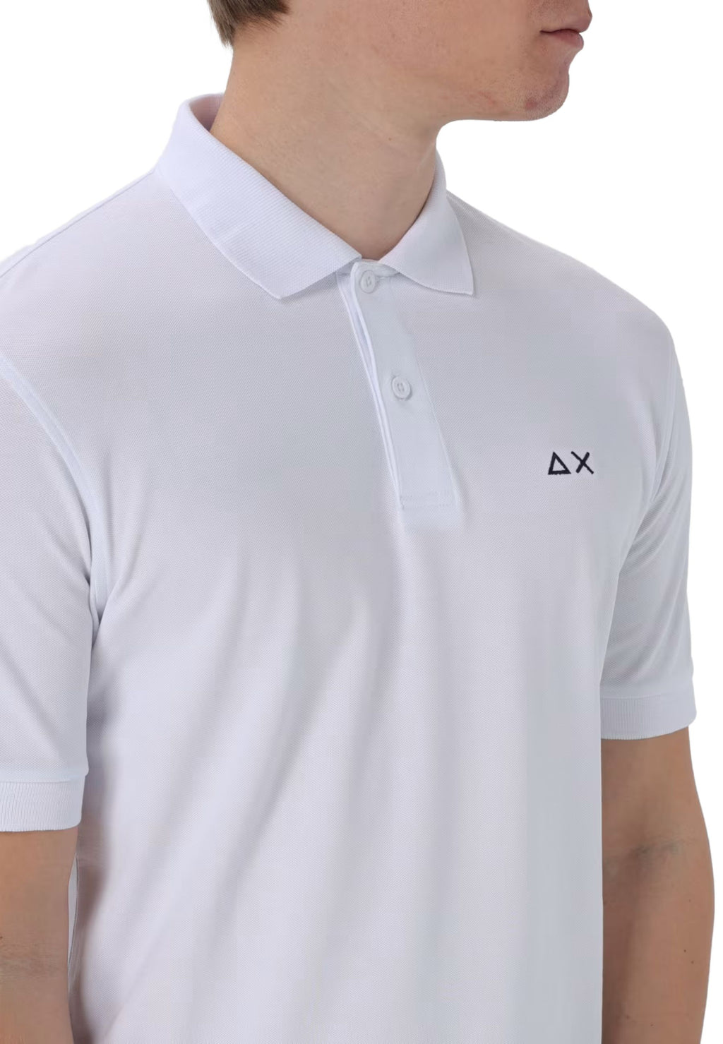 Sun68 uomo polo SOLID REGULAR S/S A34109 01 BIANCO