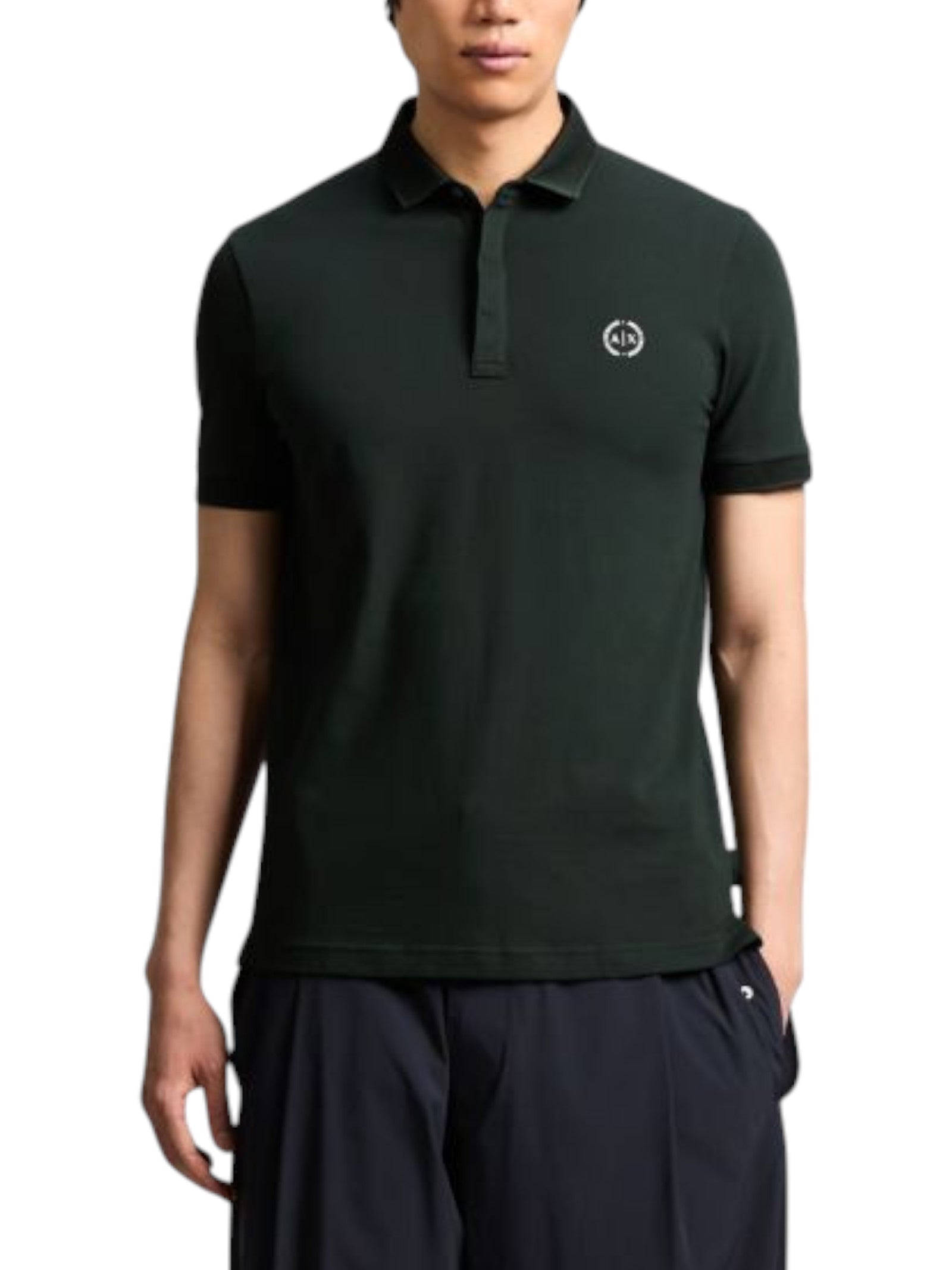 Armani Exchange uomo polo 8NZF91 ZJ81Z UB001 Verde
