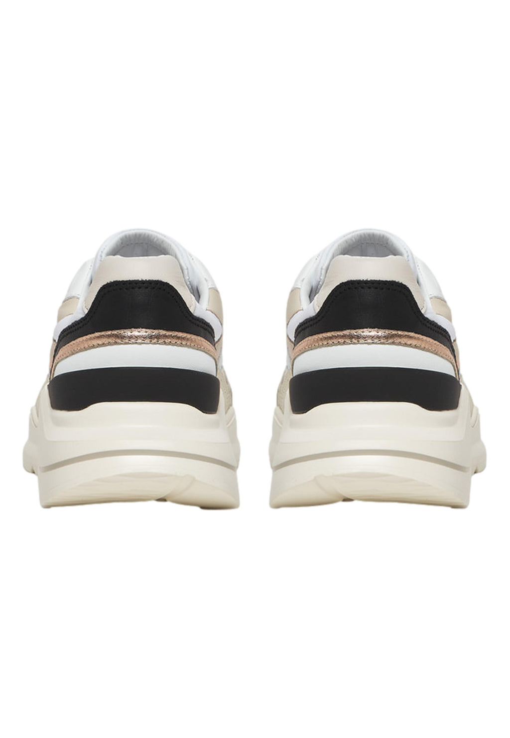D.A.T.E.  Donna Scarpa Fuga Nylon White-Black W401-FG-NY-WB