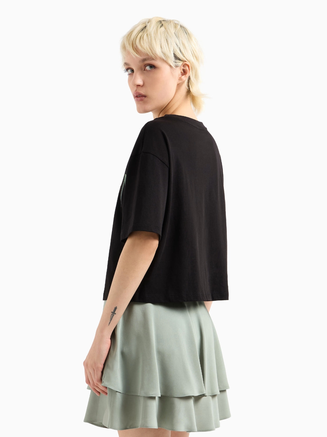 Armani Exchange donna t-shirt XW000520AF10359 UC001 Nero