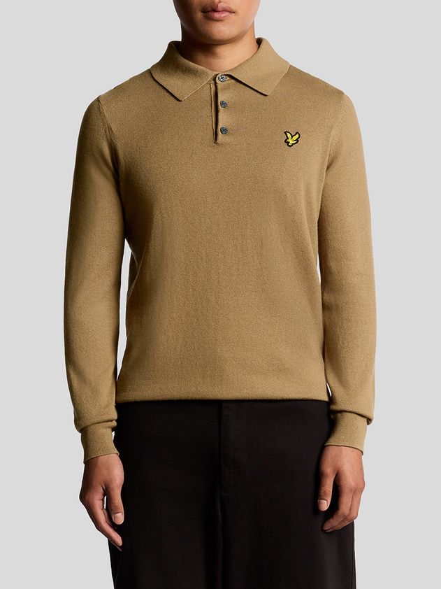Lyle & Scott uomo maglia polo Long Sleeve KN2113VC