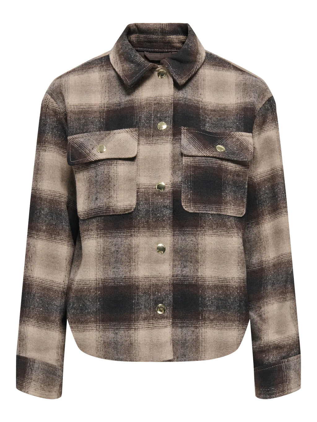 Only camicia GIORGIA 15380918 S.Taupe COFFEE