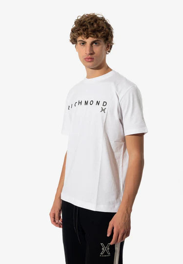 richmond uomo t-shirt olbeli MA24143TS  white