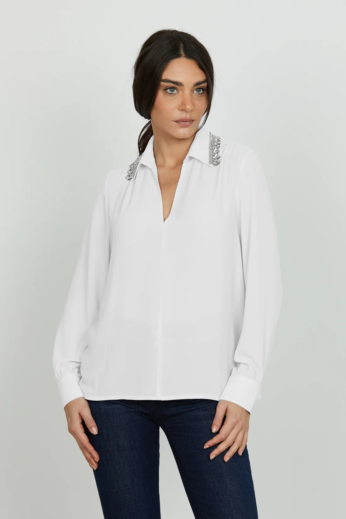 Relish donna blusa Marbel RDA2503009021 Milk