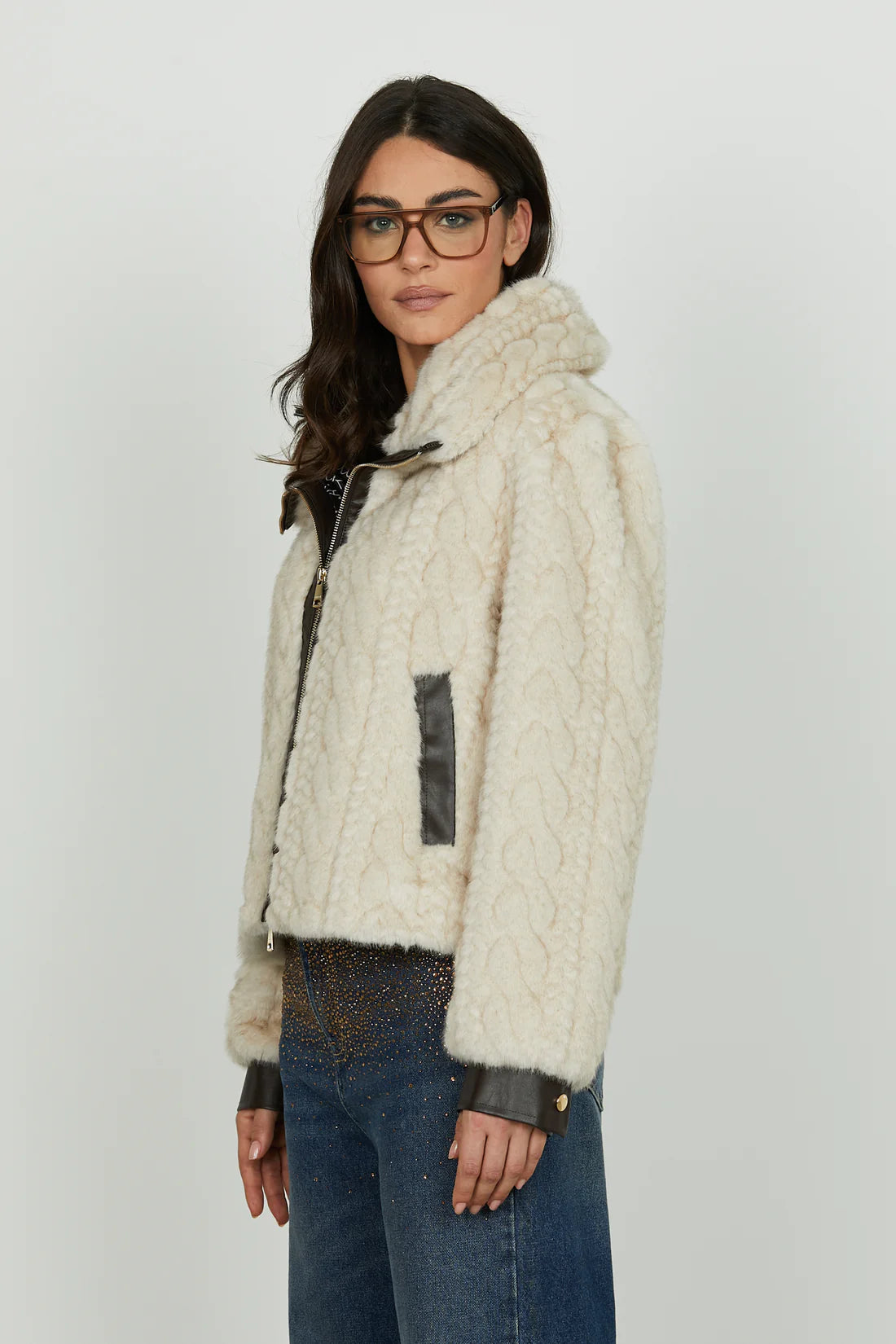 Relish donna pelliccia Thimotyn RDA2505009025 Ivory