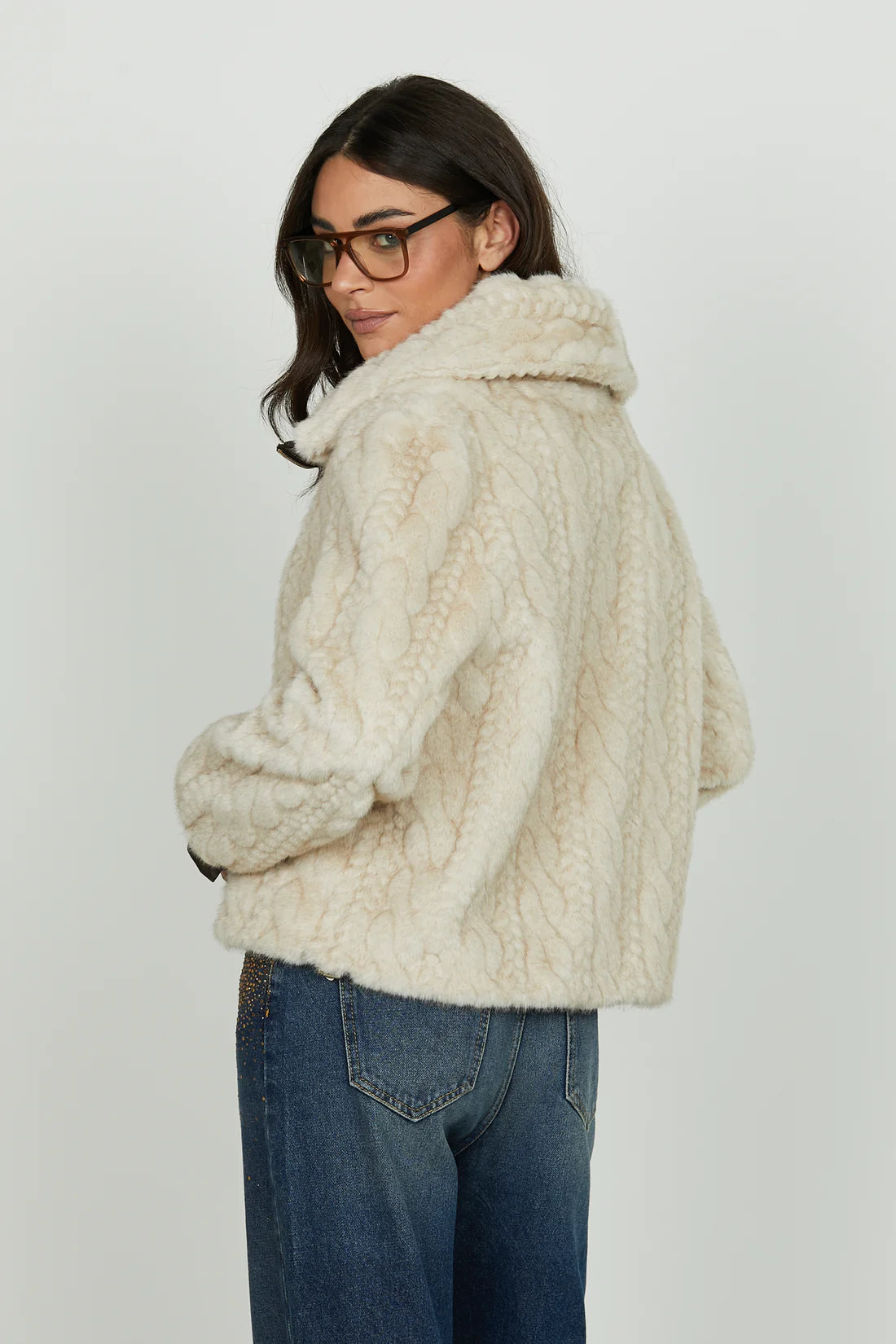 Relish donna pelliccia Thimotyn RDA2505009025 Ivory