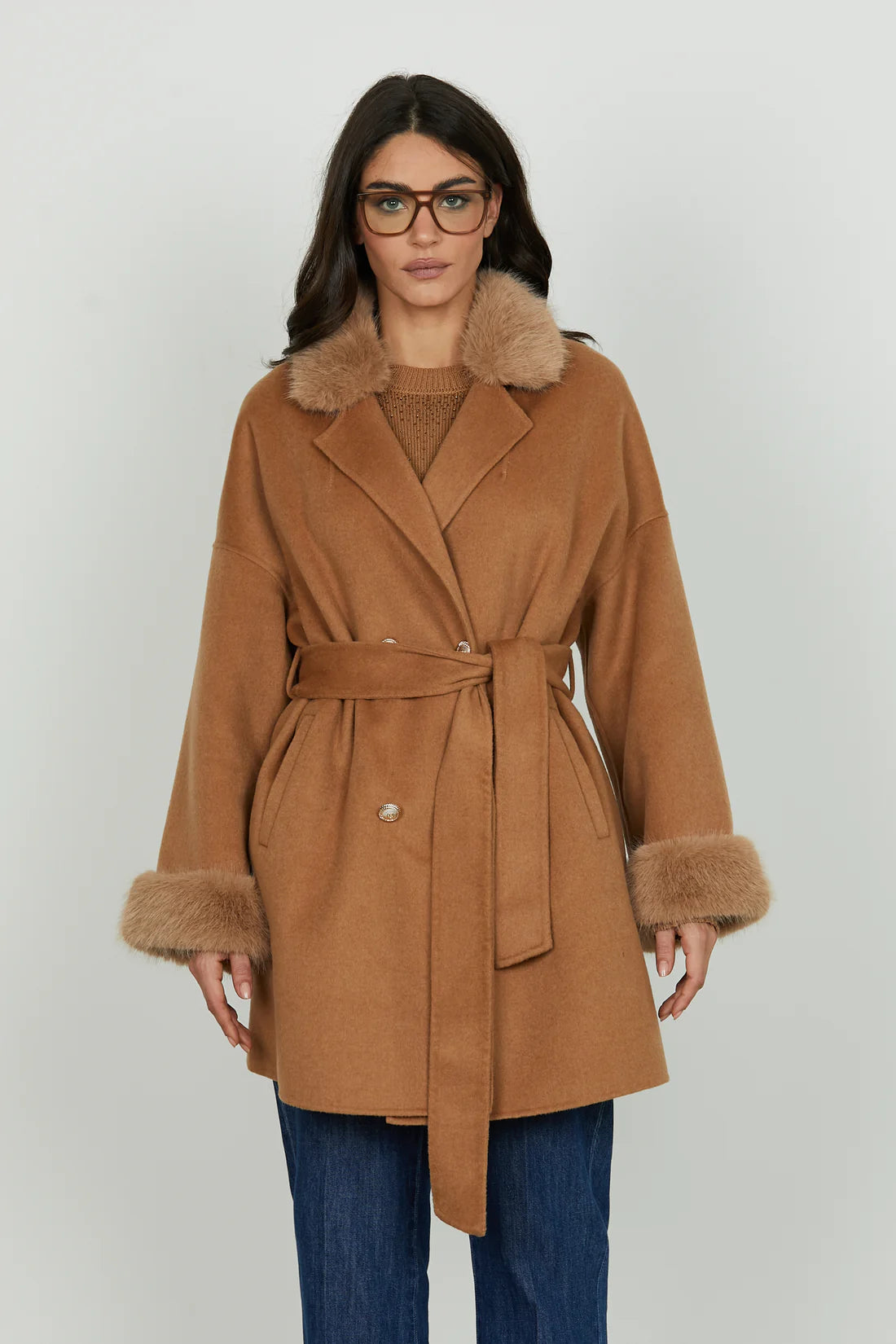 Relish donna cappotto Vexat RDA2505377034 Biscuit