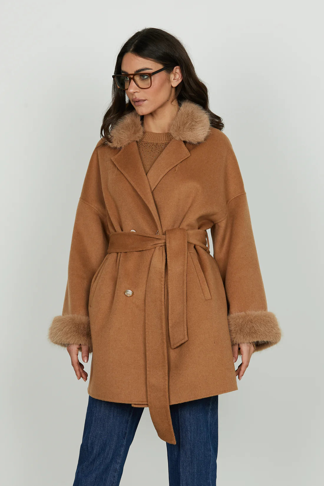 Relish donna cappotto Vexat RDA2505377034 Biscuit