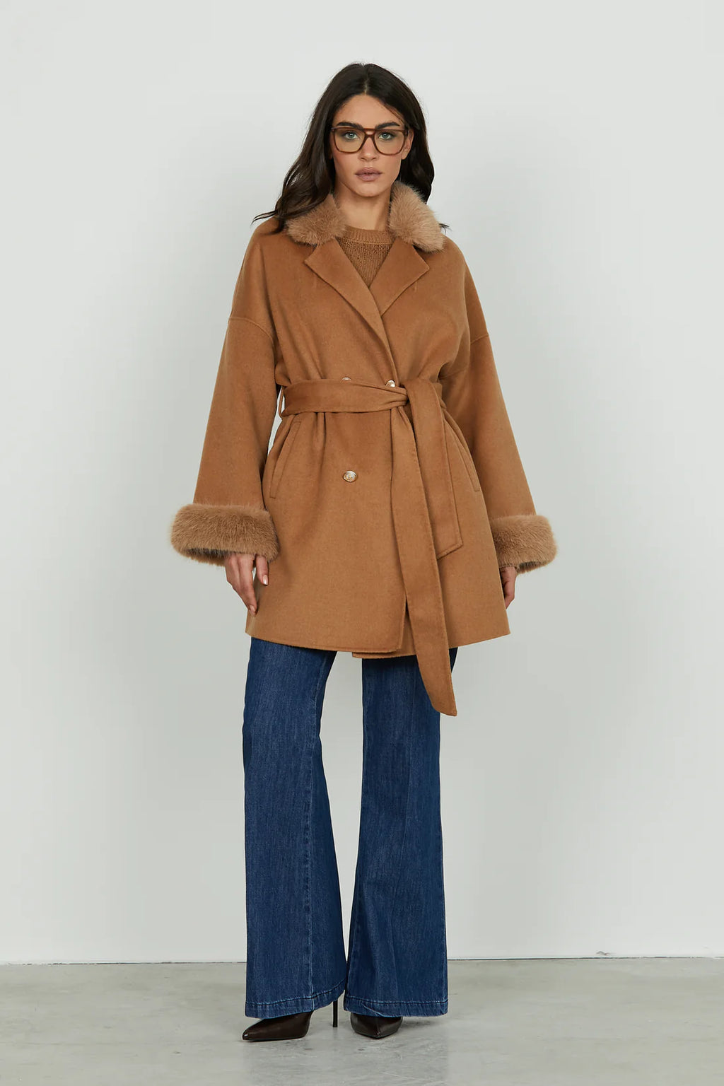 Relish donna cappotto Vexat RDA2505377034 Biscuit
