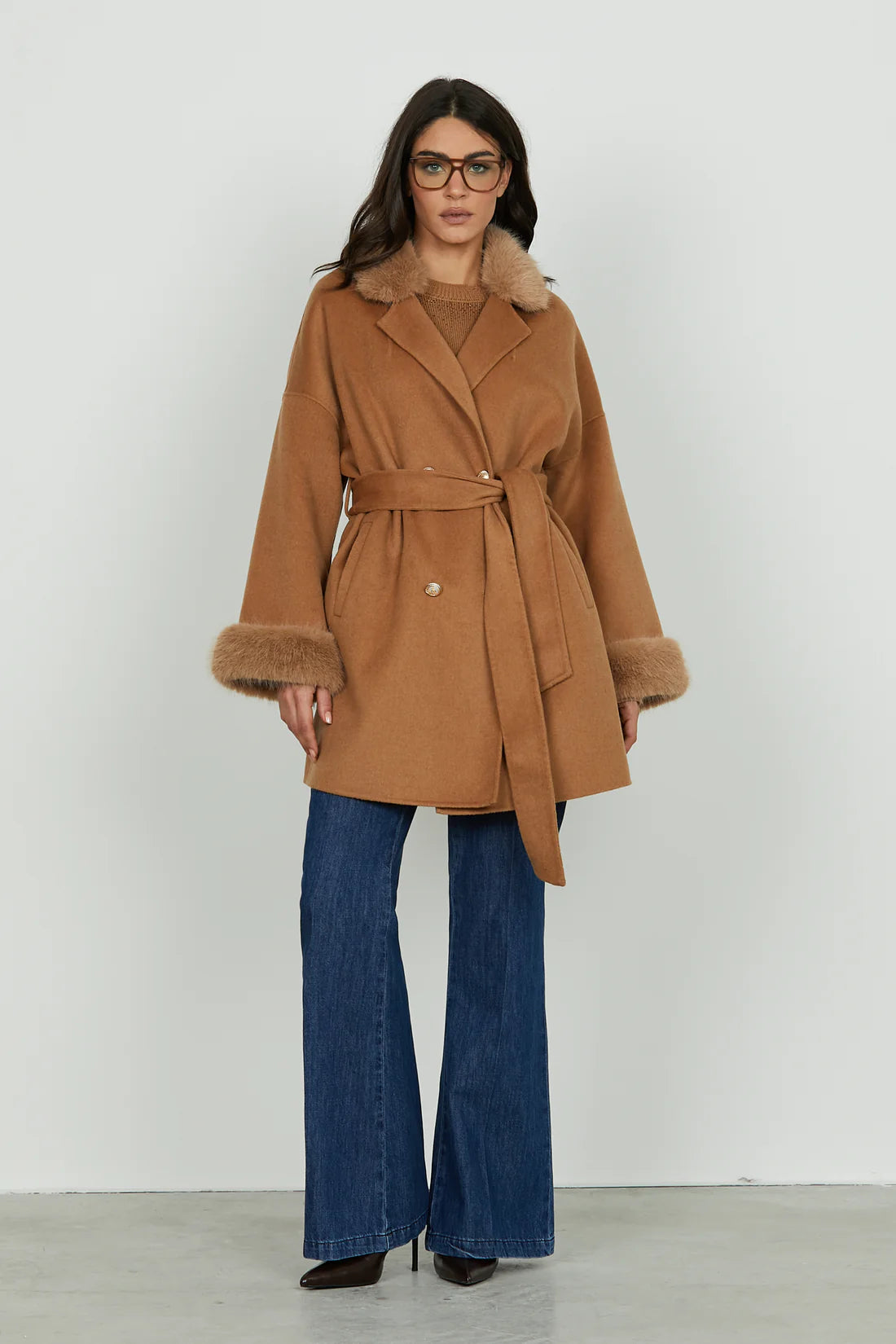 Relish donna cappotto Vexat RDA2505377034 Biscuit