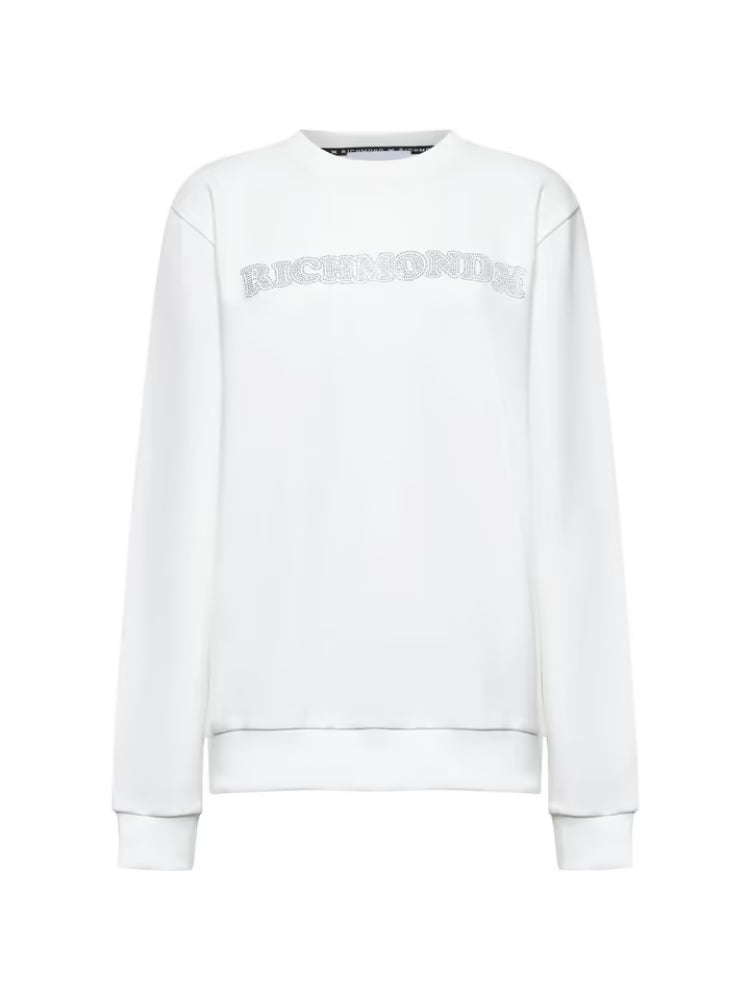 Richmond donna felpa Patak UWA25070FEMTL Off White