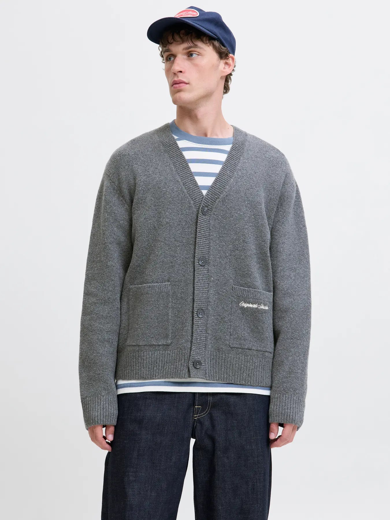 Jack & Jones uomo cardigan Norrebo 12282732 Sea Salt