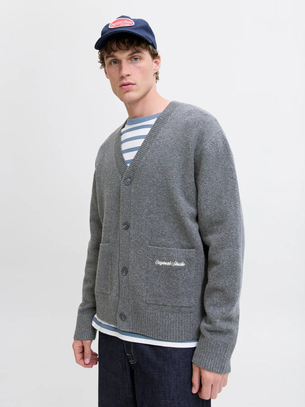Jack & Jones uomo cardigan Norrebo 12282732 Sea Salt