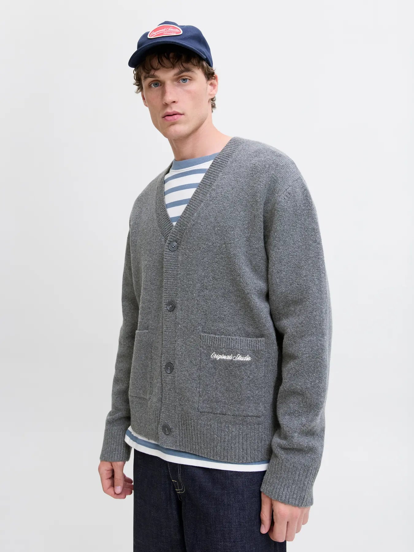 Jack & Jones uomo cardigan Norrebo 12282732 Sea Salt