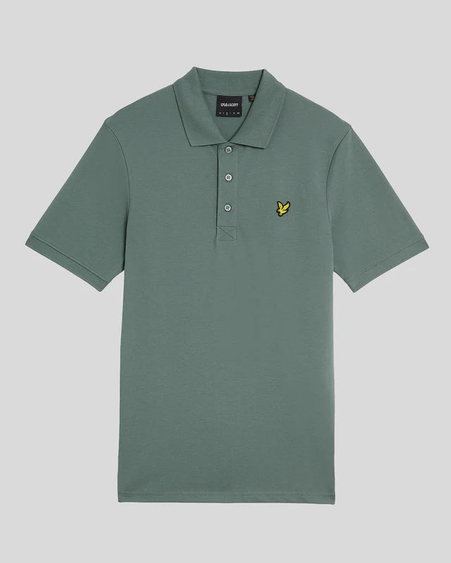 Lyle & Scott uomo polo Plain SP400VOG x583 Green Mercurial