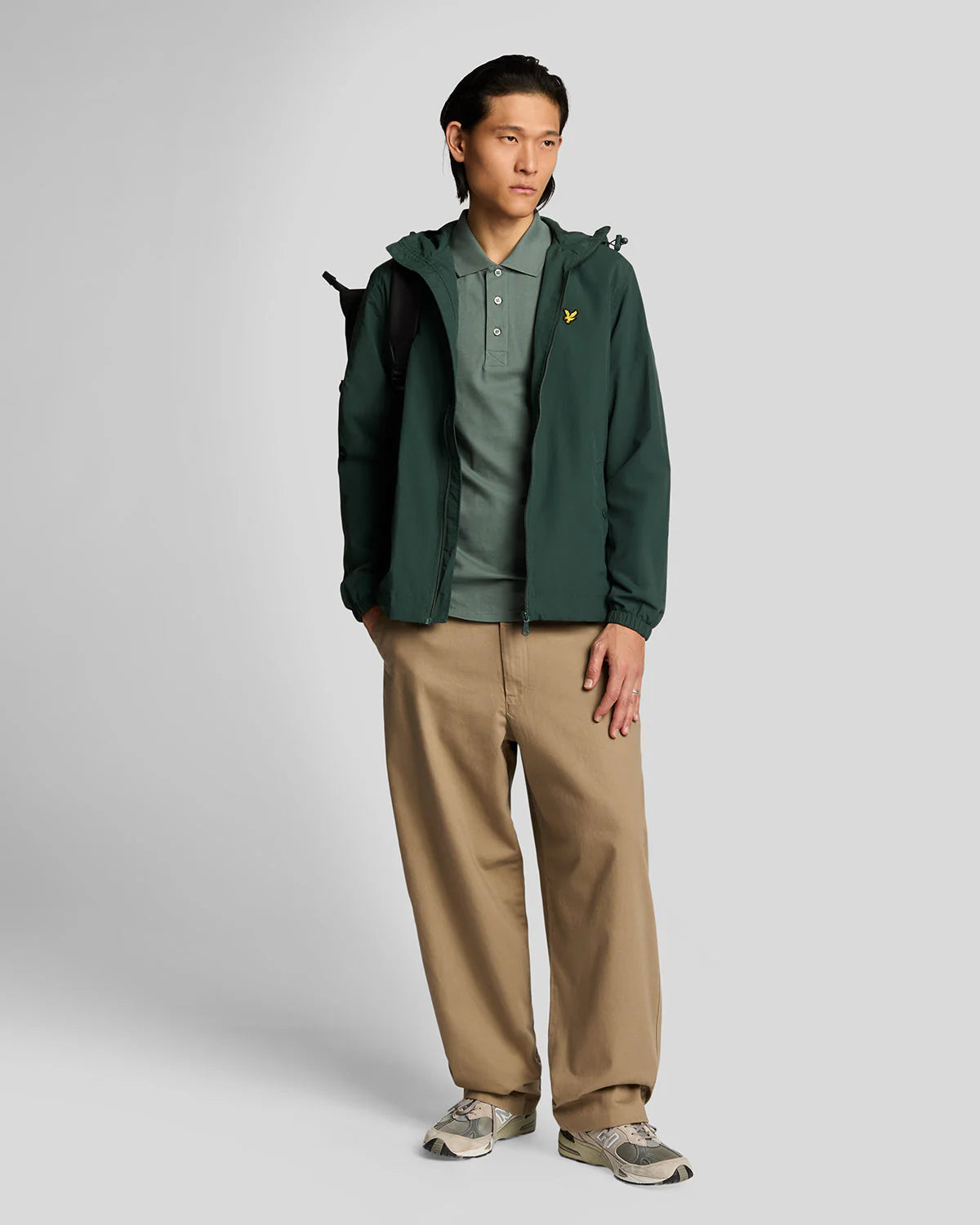 Lyle & Scott uomo polo Plain SP400VOG x583 Green Mercurial