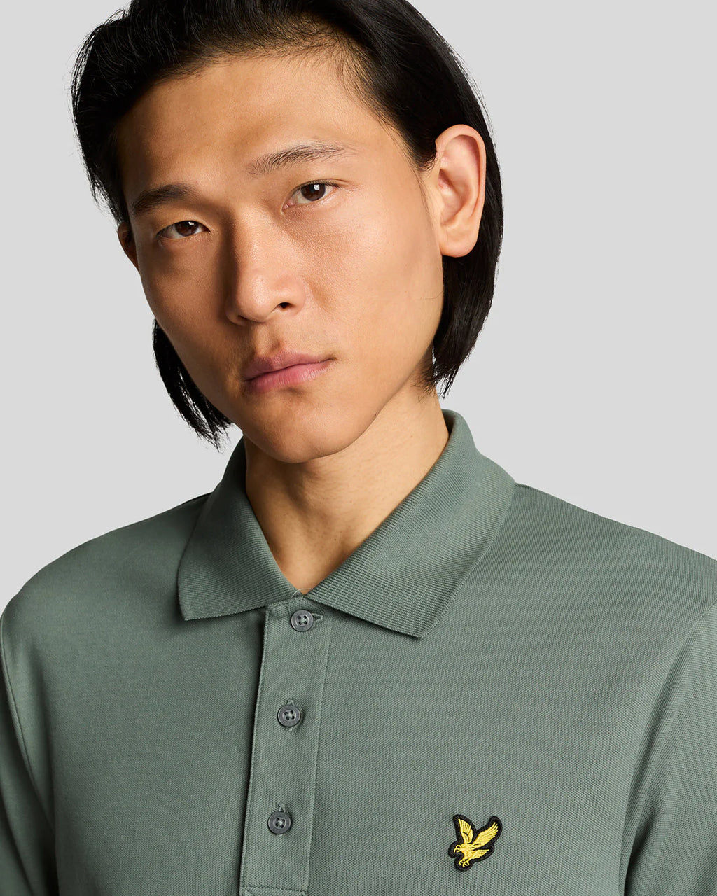 Lyle & Scott uomo polo Plain SP400VOG x583 Green Mercurial