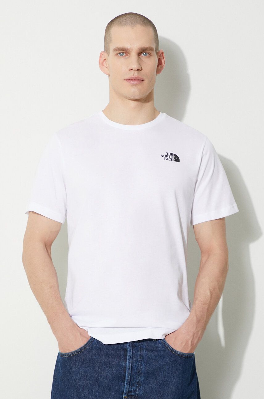 The North Face uomo t-shirt M S/S Redbox Tee NF0A87NPFN41 Bianco