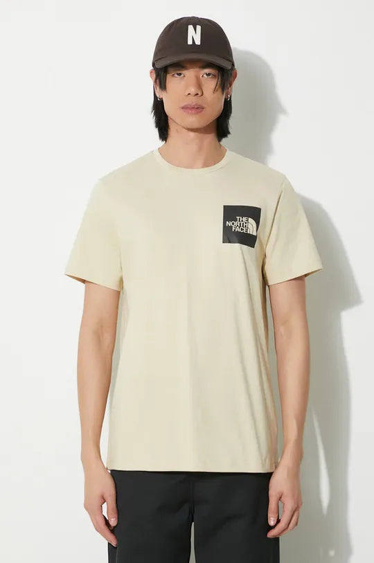 The North Face t-shirt in cotone M S/S Fine NF0A87ND3X41 beige