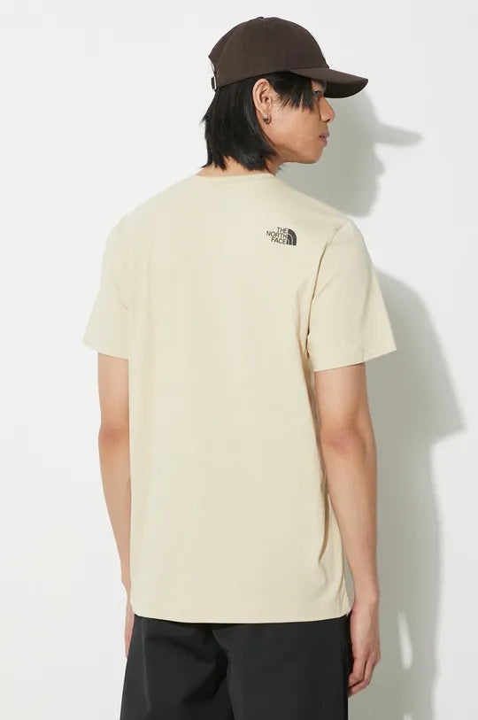 The North Face t-shirt in cotone M S/S Fine NF0A87ND3X41 beige