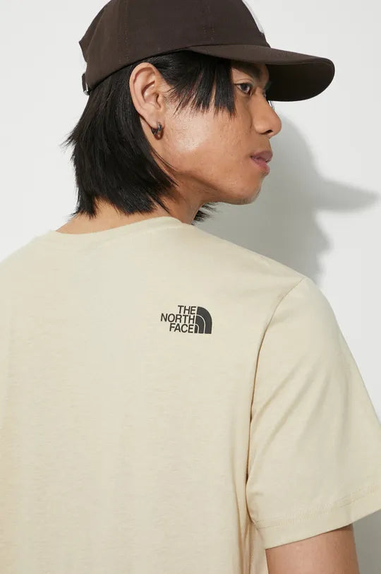 The North Face t-shirt in cotone M S/S Fine NF0A87ND3X41 beige