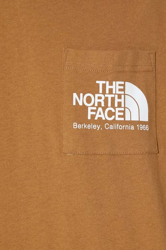 The North Face uomo t-shirt Berkeley California Pocket NF0A87U21731 Marrone