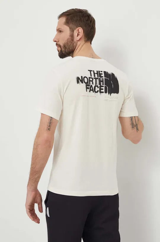 The North Face uomo t-shirt Graphic S/S Tee 3 NF0A87EWQLI1 Panna