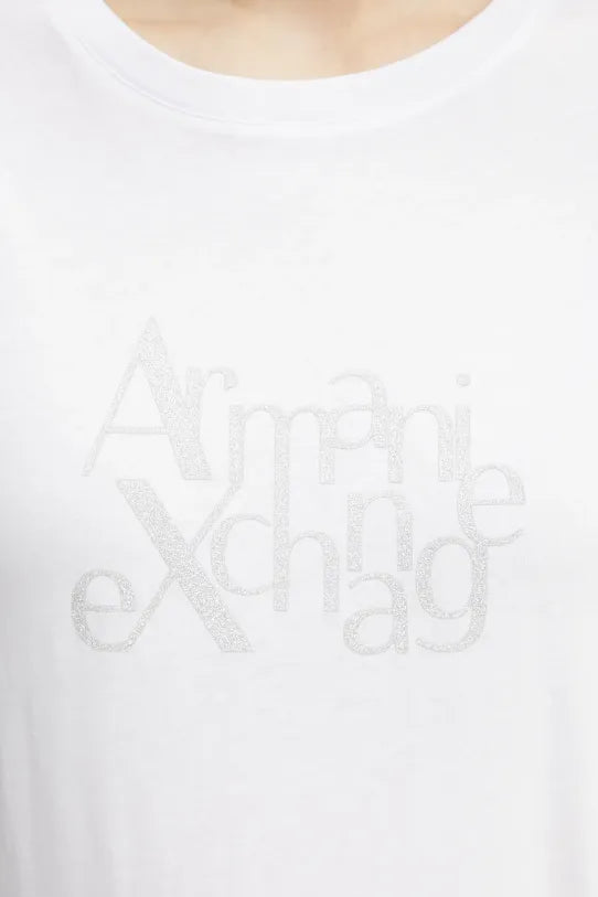 Armani Exchange donna t-shirt XW000109AF10359 U0002 Bianco