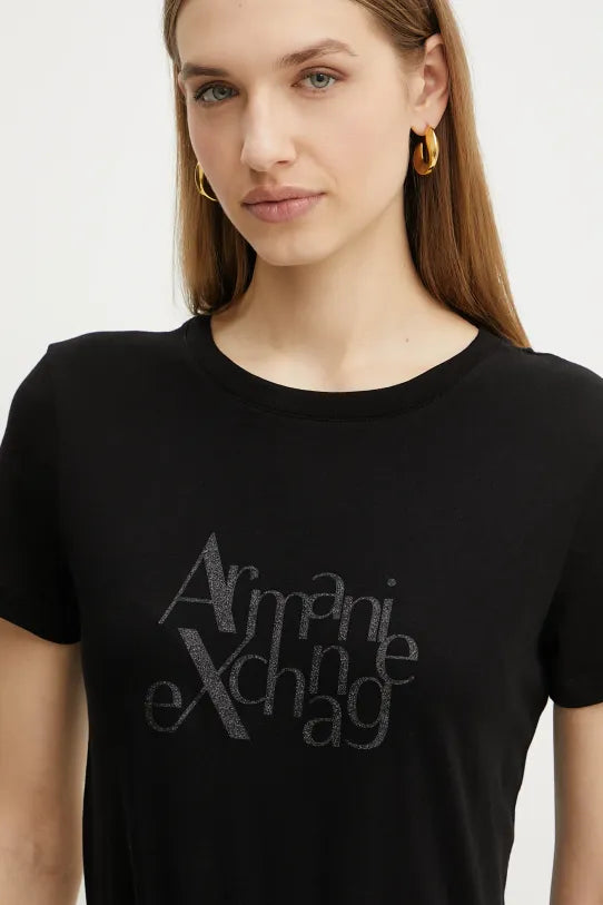 Armani Exchange donna t-shirt XW000109AF10359 UC001 Nero