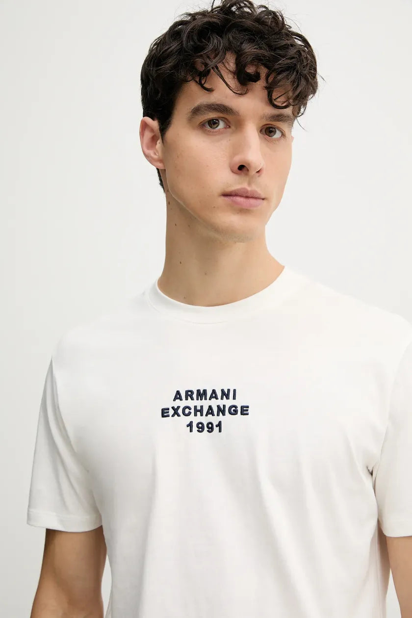 Armani Exchange uomo t-shirt XM000540AF10362 U0009 Bianco