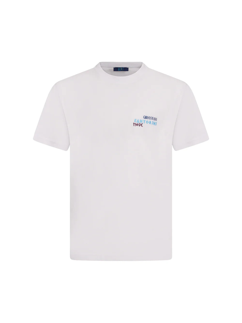 Move uomo t-shirt ricamo e inserto stampa Grecia