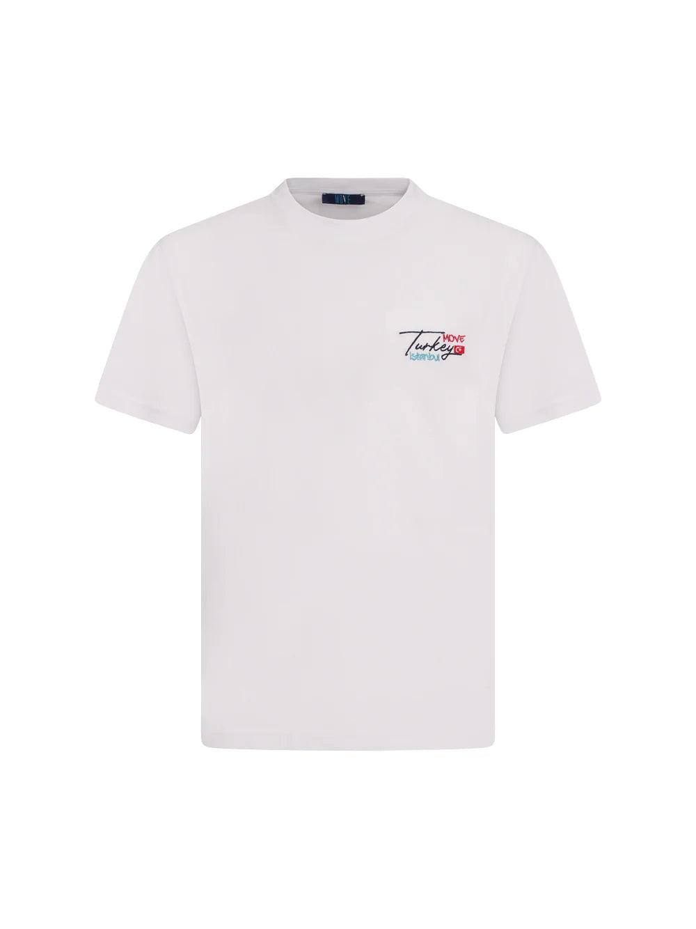 Move uomo t-shirt ricamo e inserto stampa Turchia
