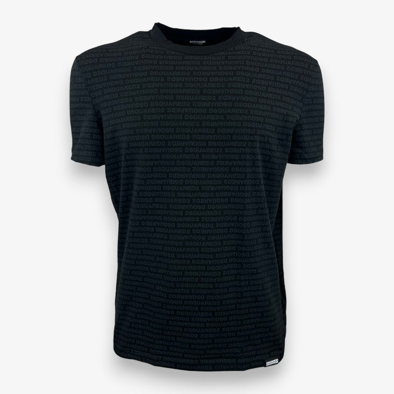 Disquared uomo t-shirt + slip D9H135510 001 Nero