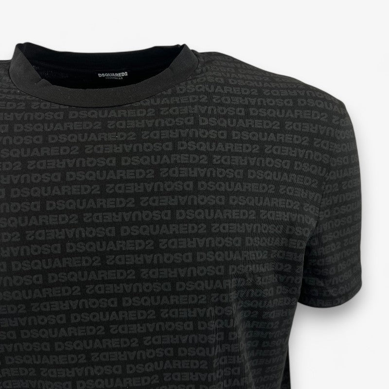 Disquared uomo t-shirt + slip D9H135510 001 Nero
