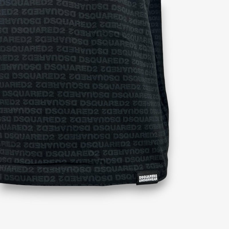 Disquared uomo t-shirt + slip D9H135510 001 Nero