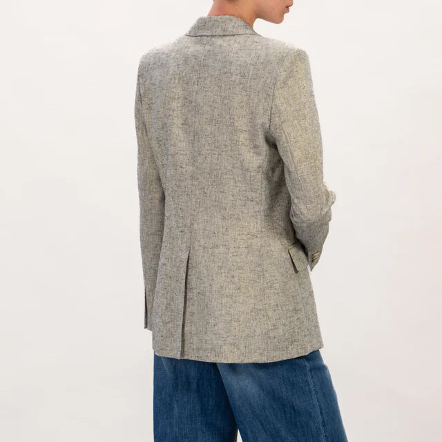 Vicolo donna giacca TB1120 grigio melange/oro