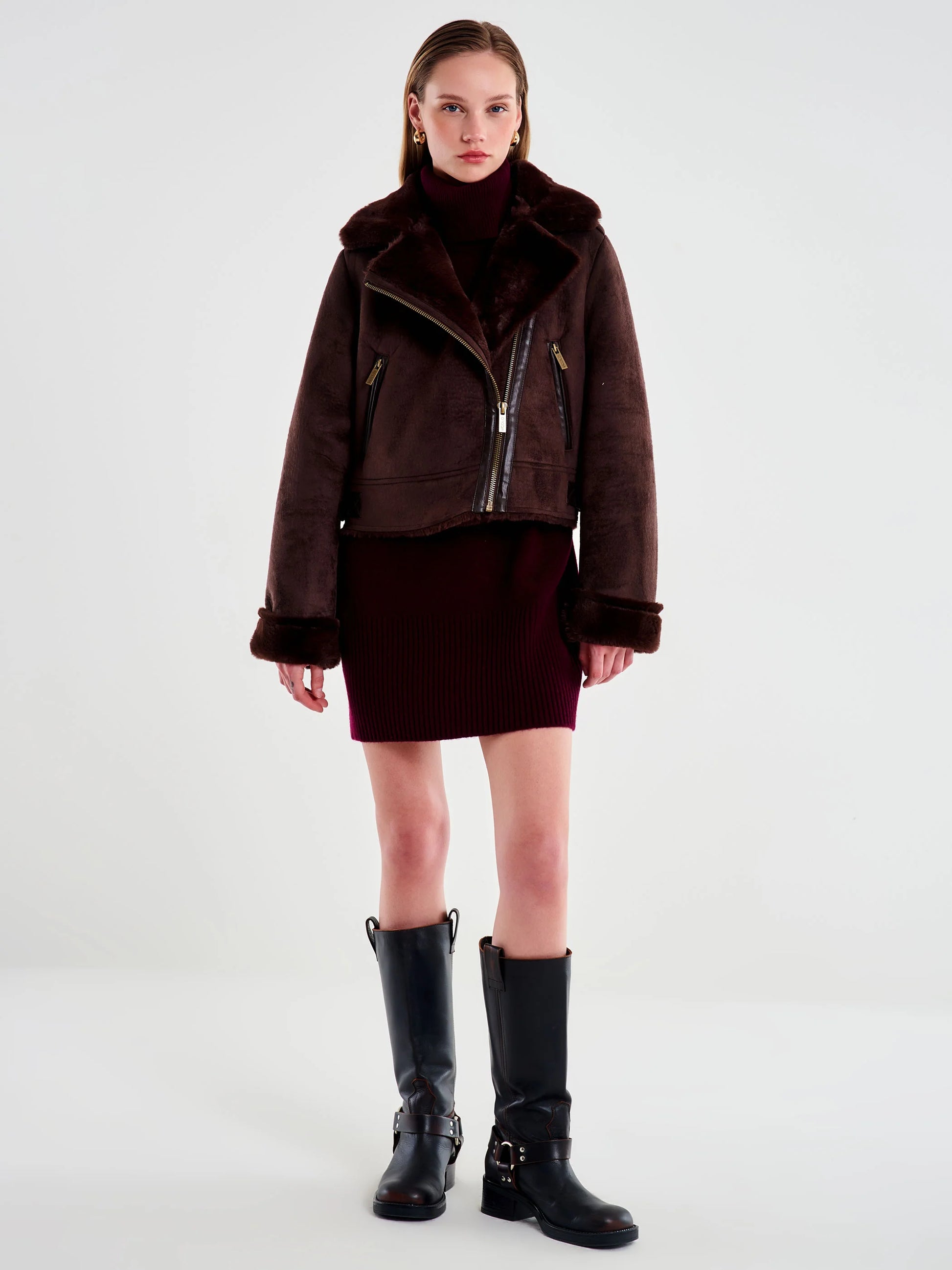 Vicolo donna cappotto TF0090 FONDENTE