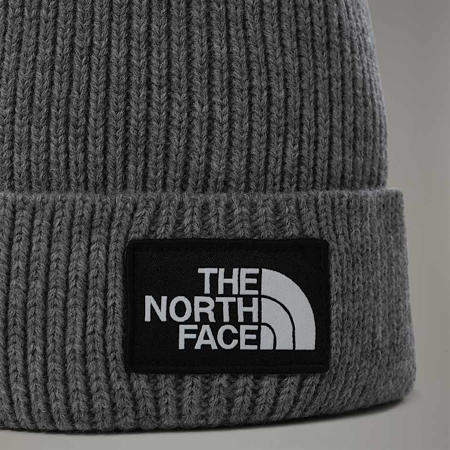 the north face cappello logo box medium grey heather