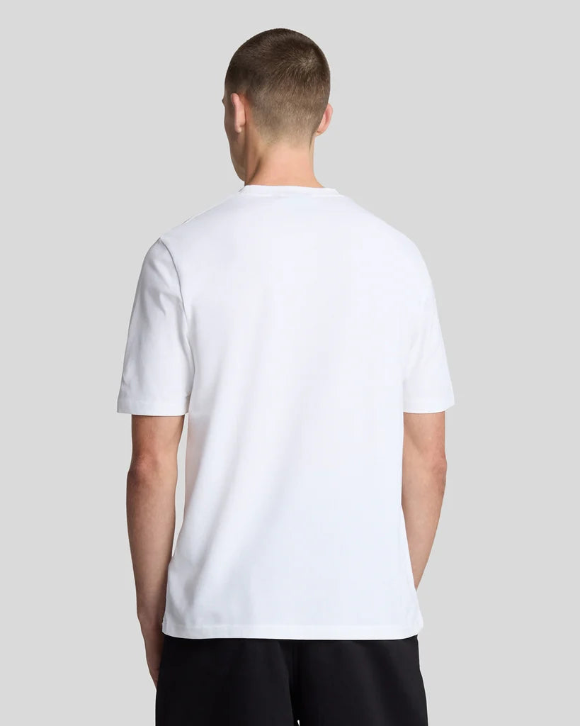 Lyle & Scott uomo t-shirt Palin Piquet TS2006V 626 bianco