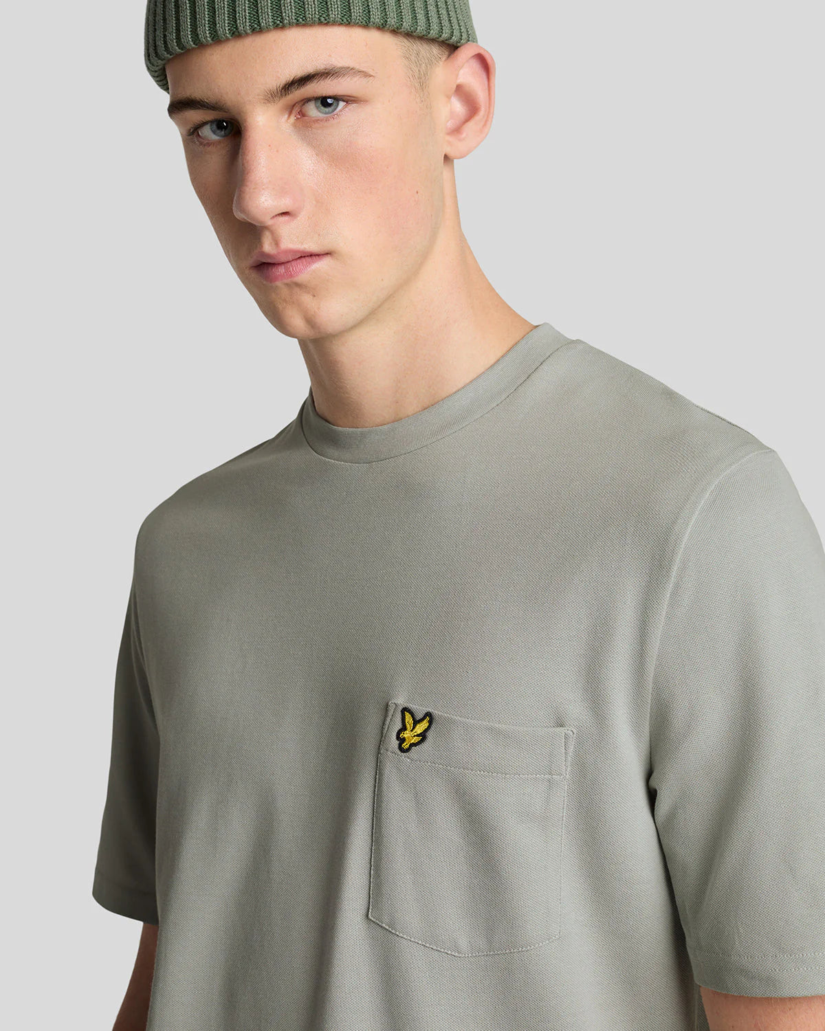 Lyle & Scott uomo t-shirt Palin Piquet TS2006V x570 griogio