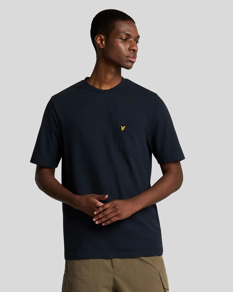 Lyle & Scott uomo t-shirt Plain Piquet TS2006V z271 dark navy