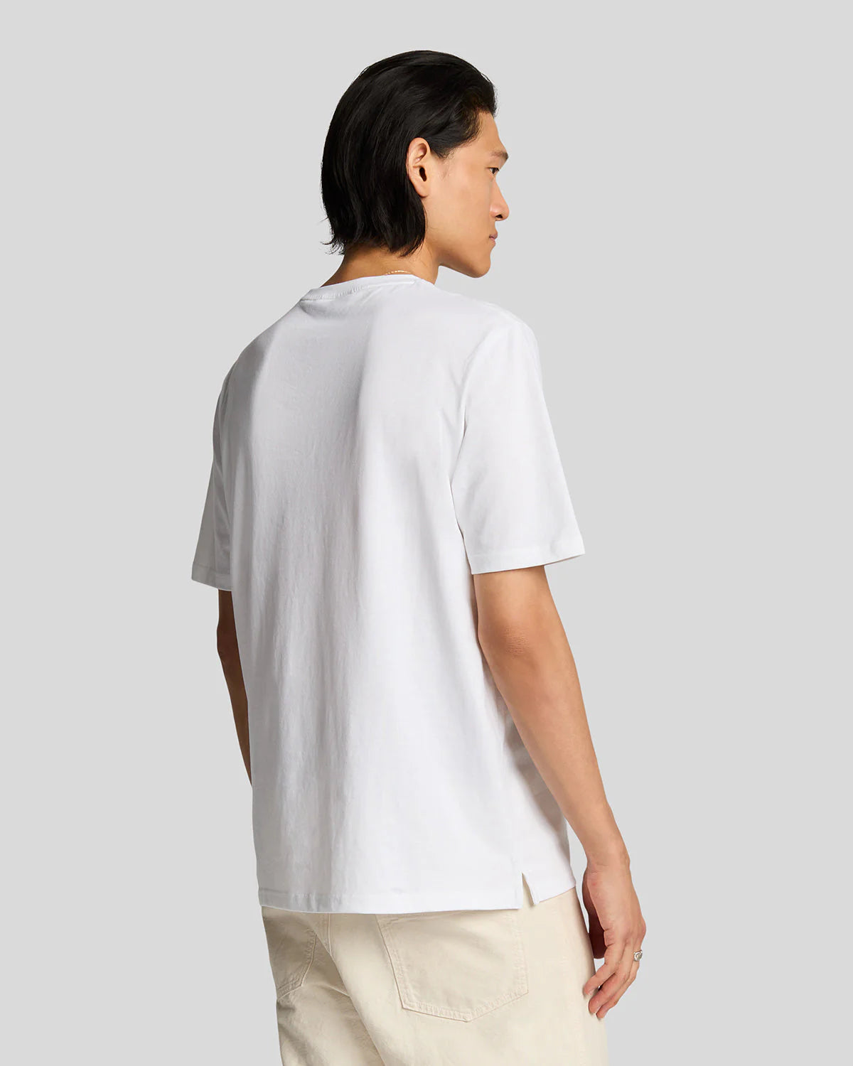 Lyle & Scott uomo t-shirt Embroidered TS2221V 626 bianco