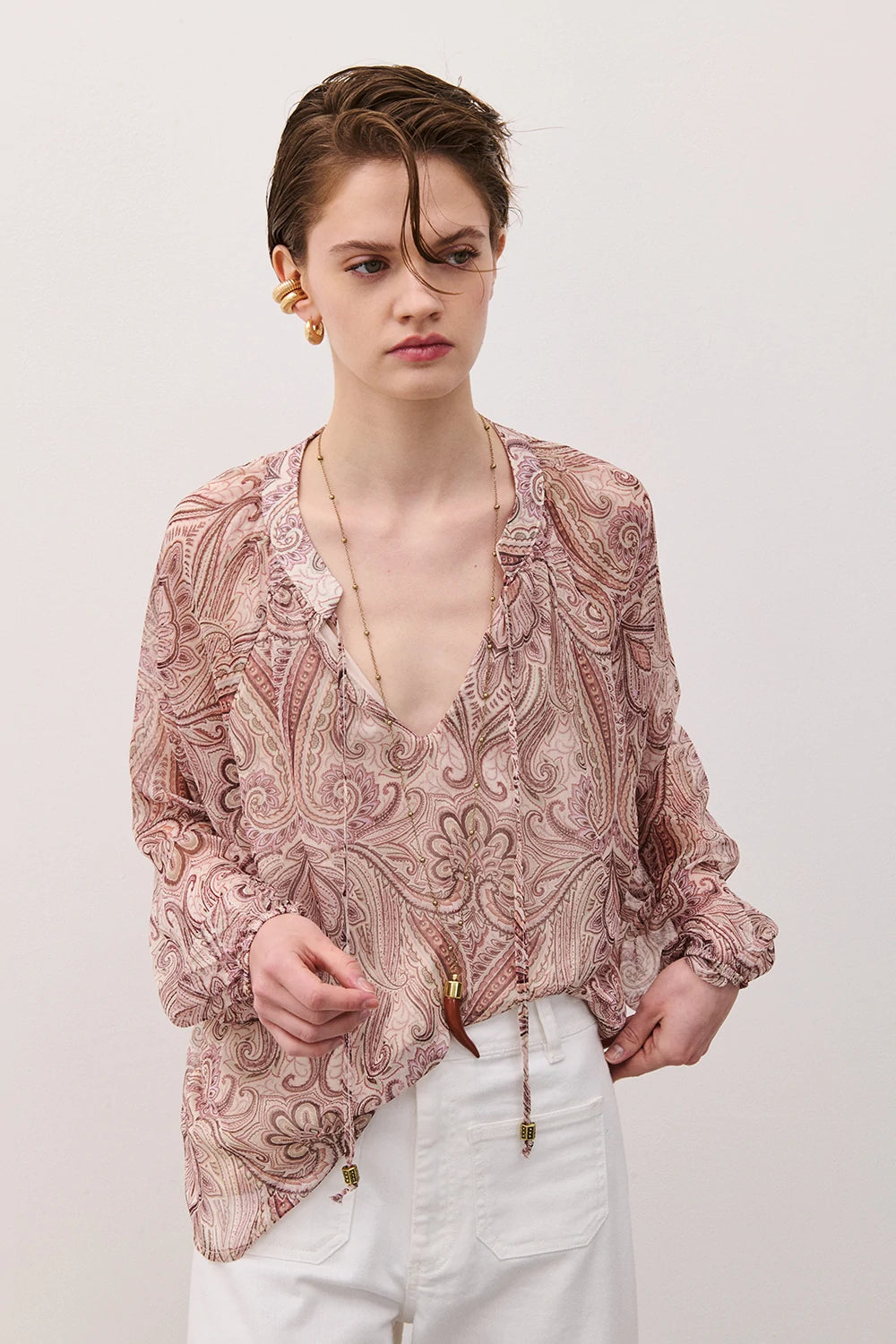 Two Way donna Blusa con laccio PAISLEY BL26SP1053