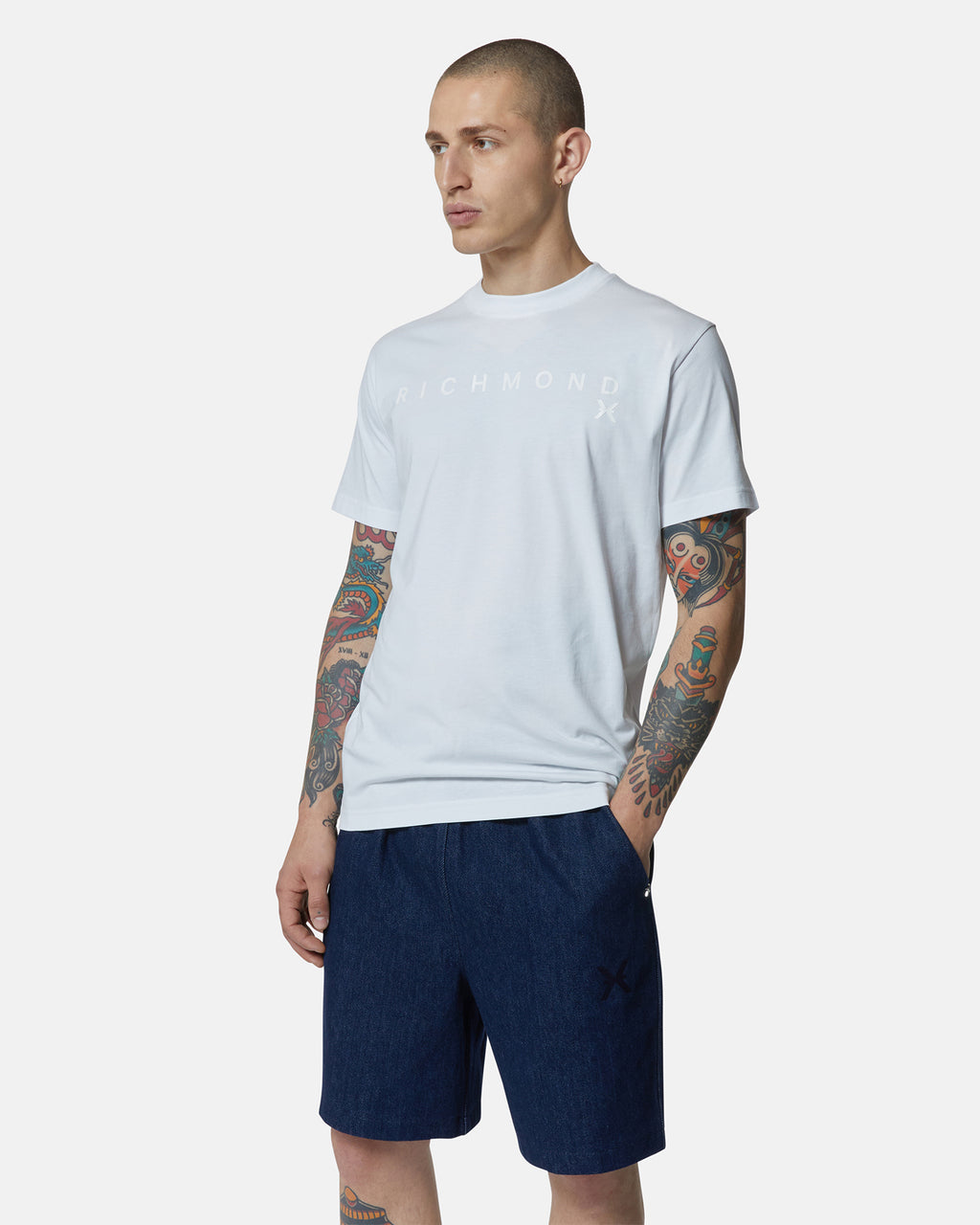 Richmond uomo t-shirt Zlaf UMP25009TS White