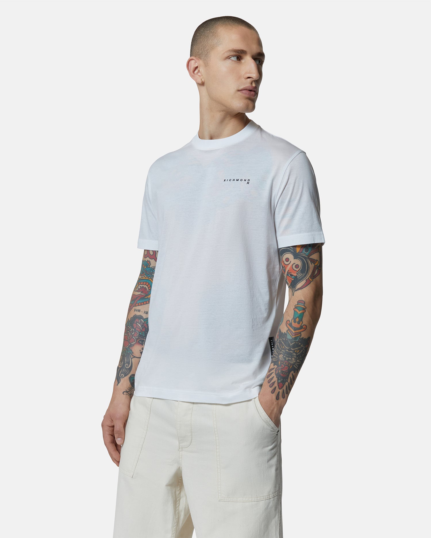 Richmond uomo t-shirt Hamma UMP25154TS White