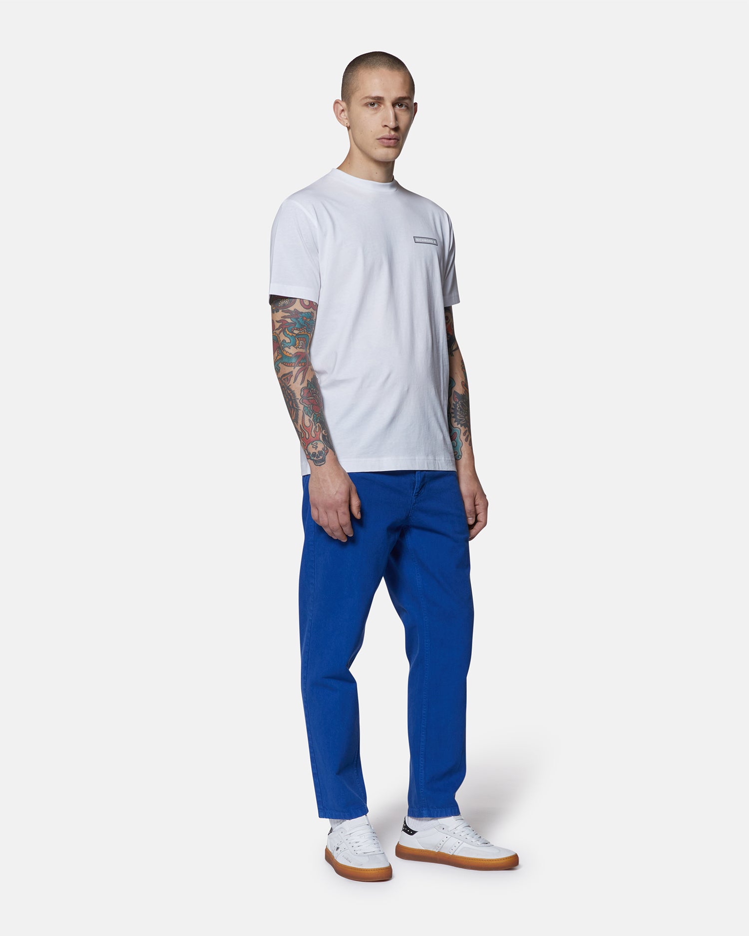 Richmond uomo t-shirt Cliami UMP25241TS White