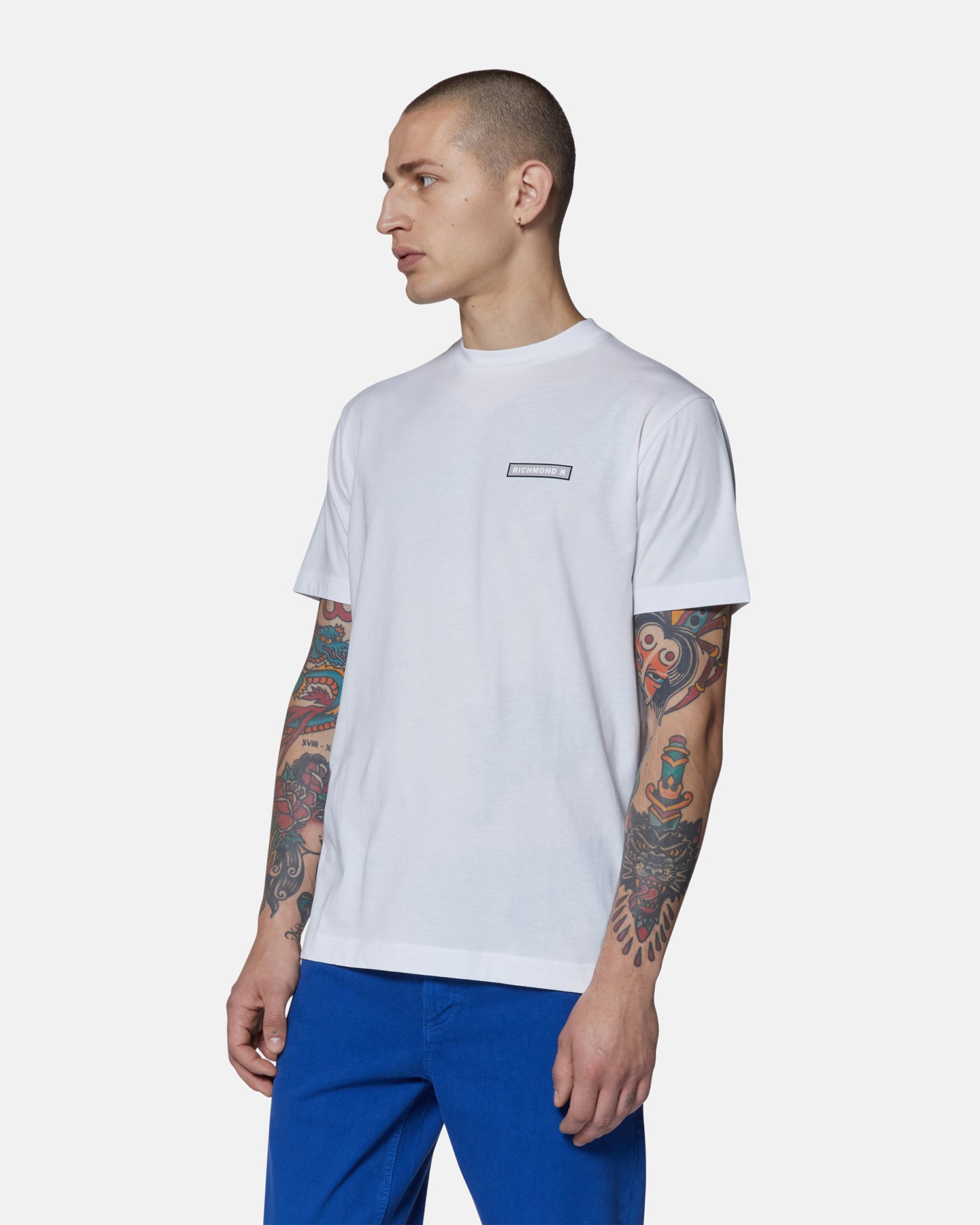 Richmond uomo t-shirt Cliami UMP25241TS White